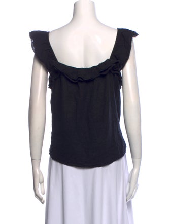 Honorine Square Neckline Sleeveless Top