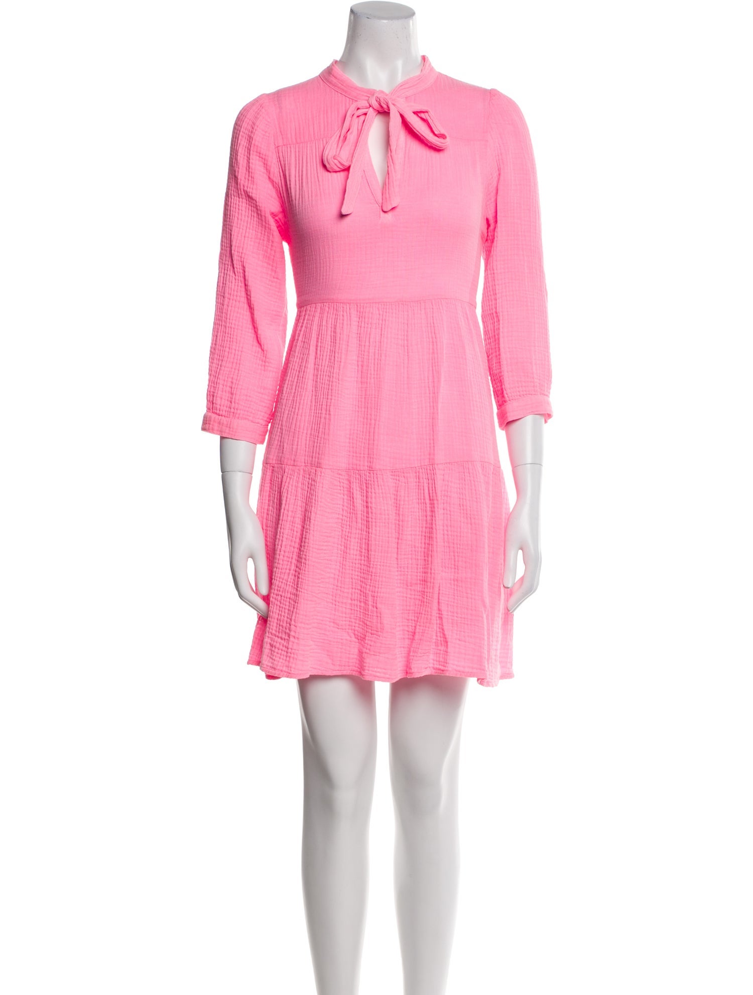 Honorine Tie Neck Mini Dress w/ Tags