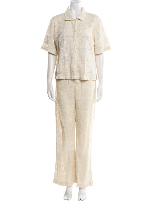 Honorine Lace Pattern Pant Set