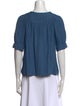 Honorine V-Neck Short Sleeve Blouse