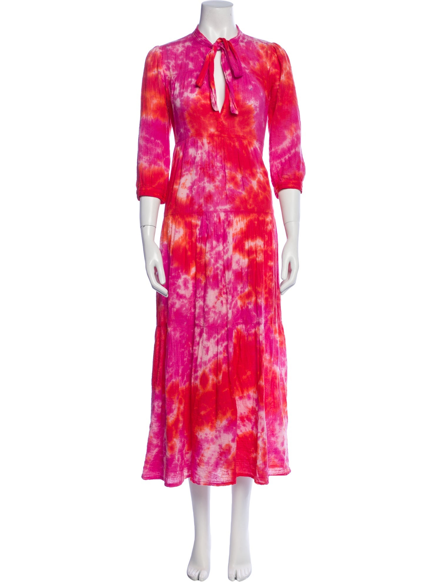 Honorine Tie-Dye Print Long Dress