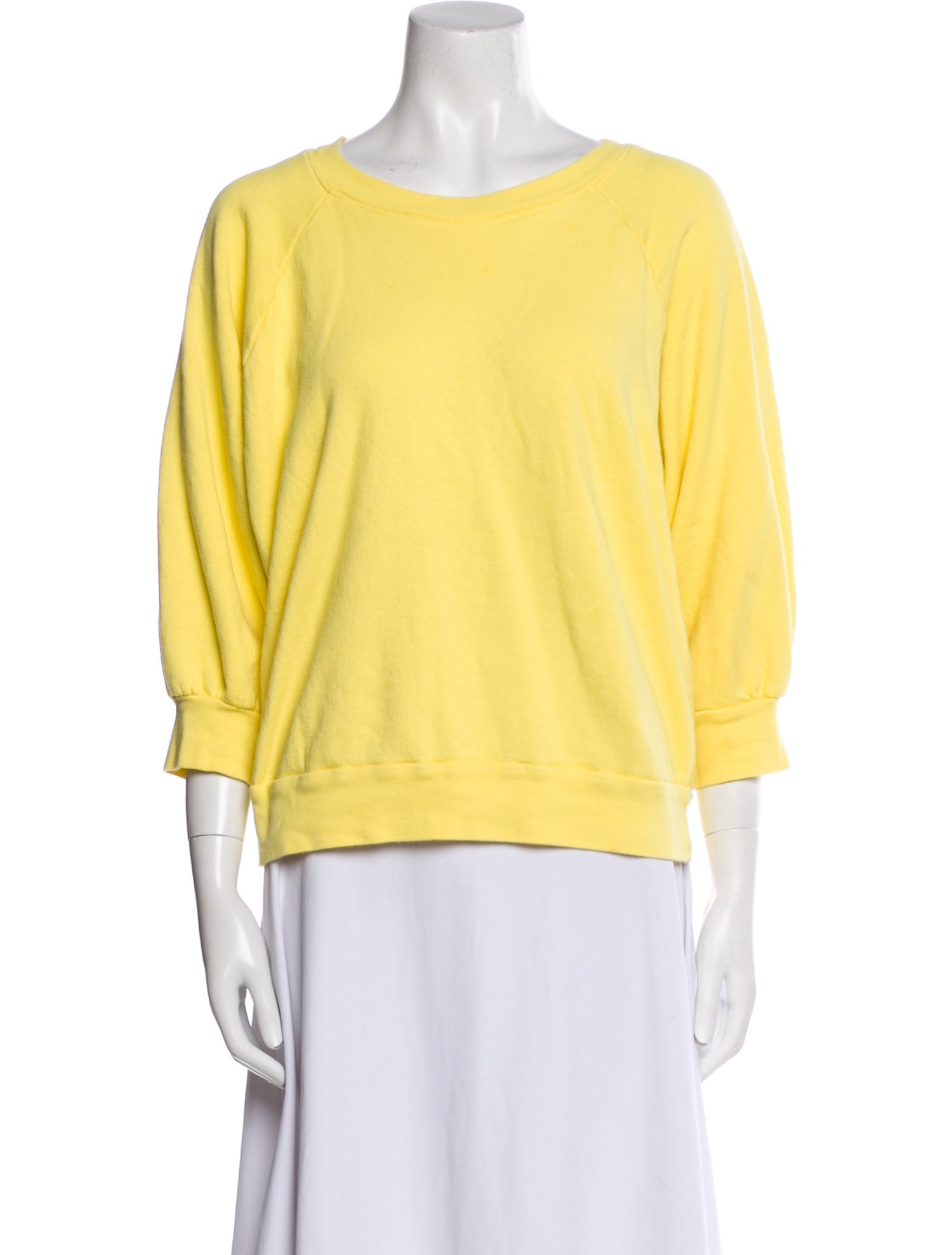 Honorine Scoop Neck Three-Quarter Sleeve Sweatshirt
