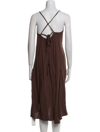 Honorine Scoop Neck Midi Length Dress