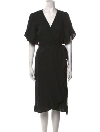 Honorine Linen Midi Length Dress