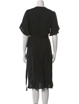 Honorine Linen Midi Length Dress