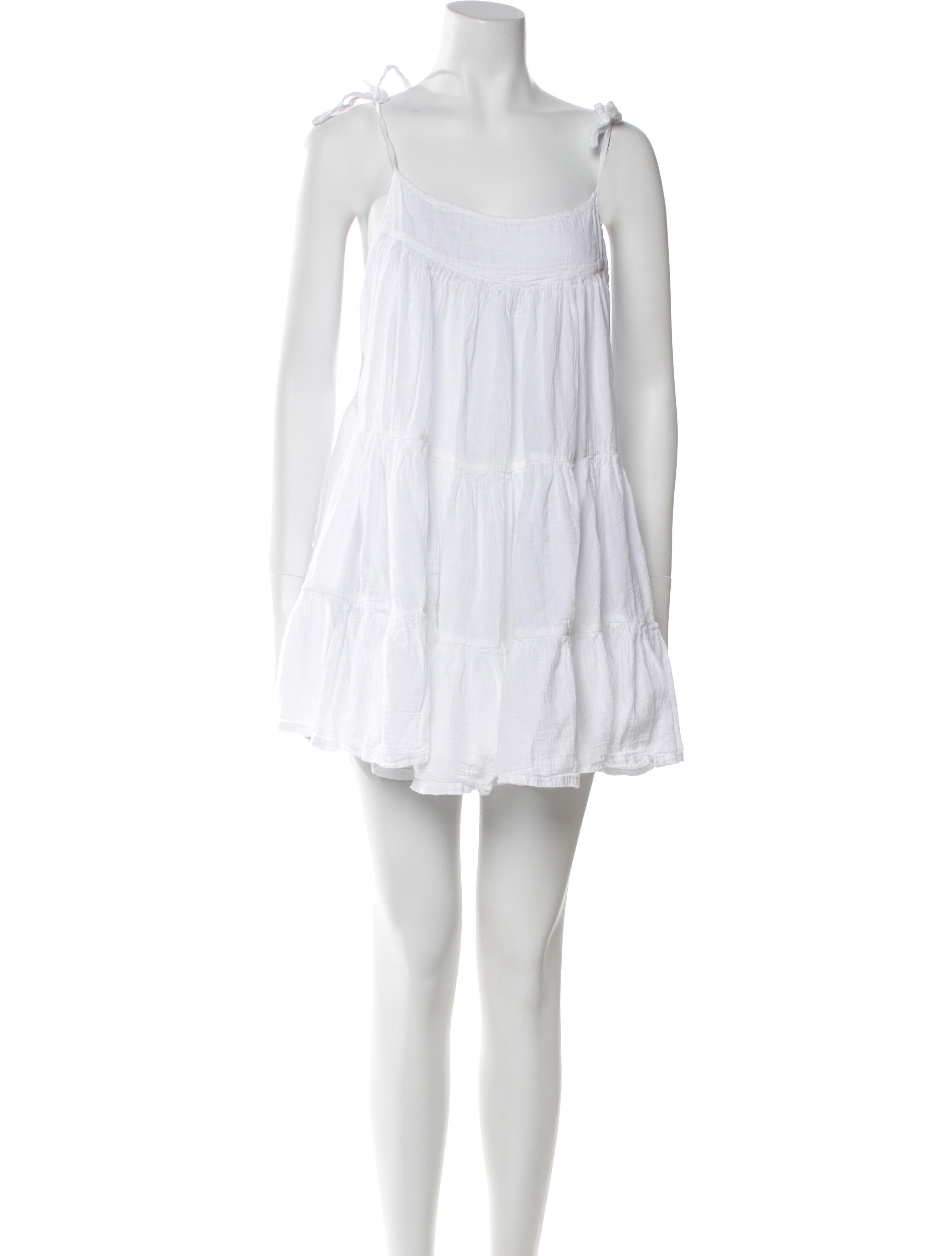 Honorine Scoop Neck Mini Dress