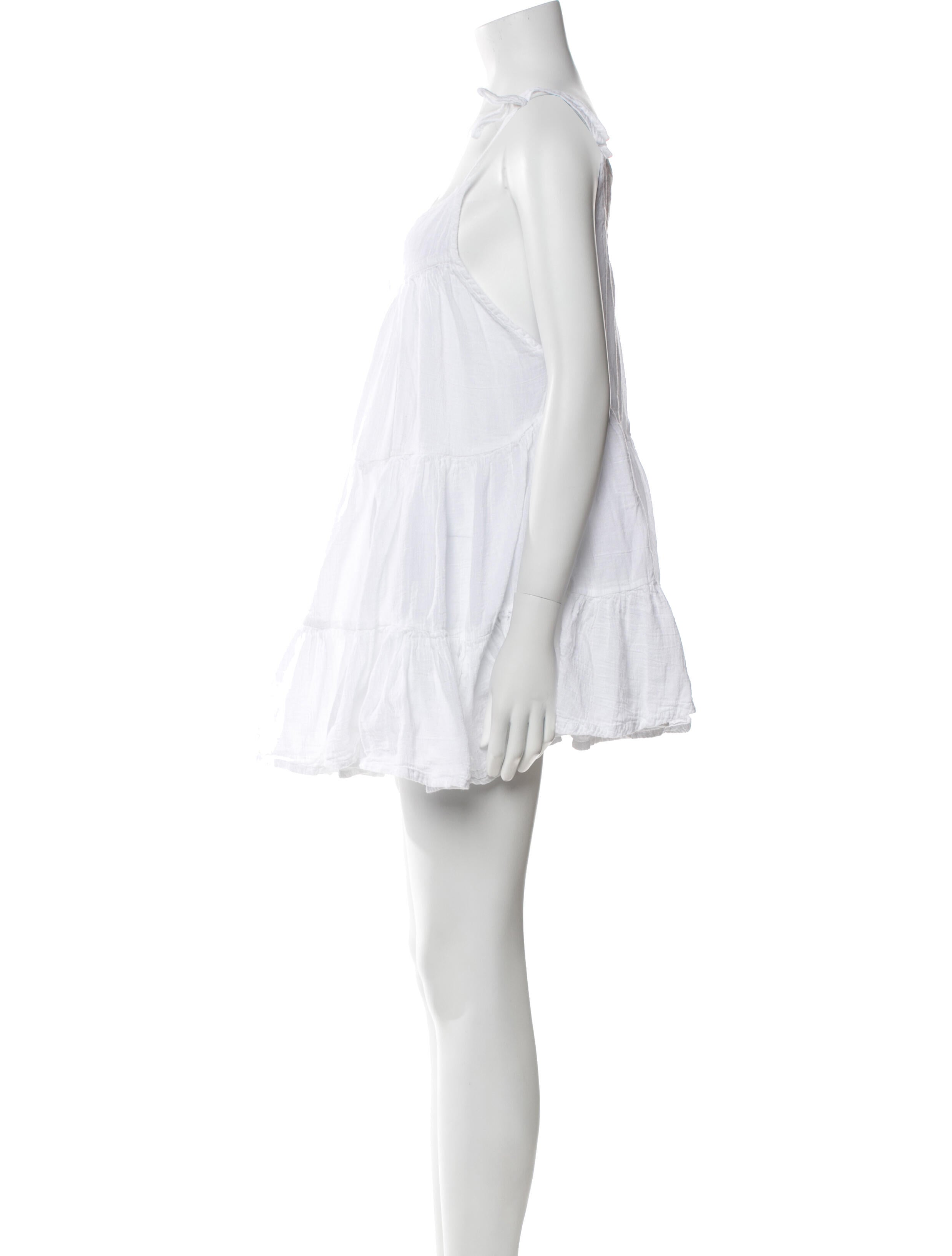 Honorine Scoop Neck Mini Dress