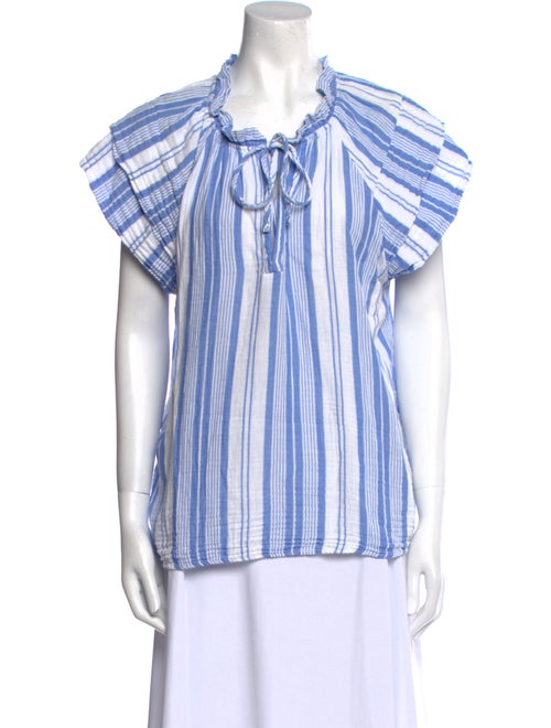 Honorine Striped Crew Neck Blouse