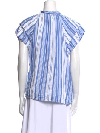 Honorine Striped Crew Neck Blouse