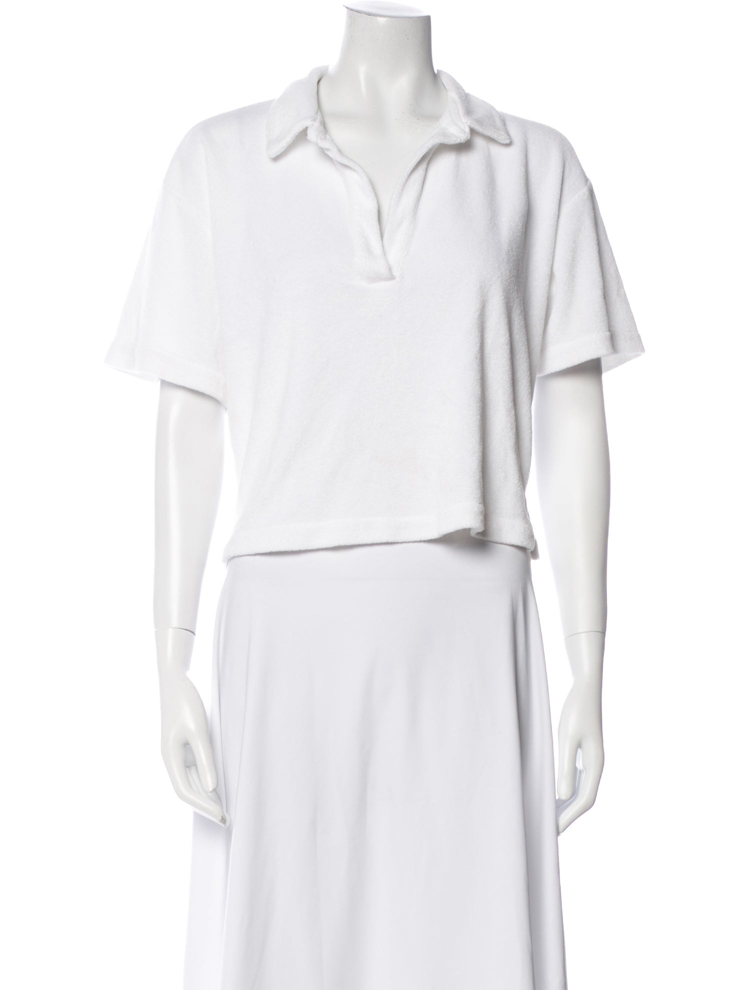 Honorine V-Neck Short Sleeve Crop Top