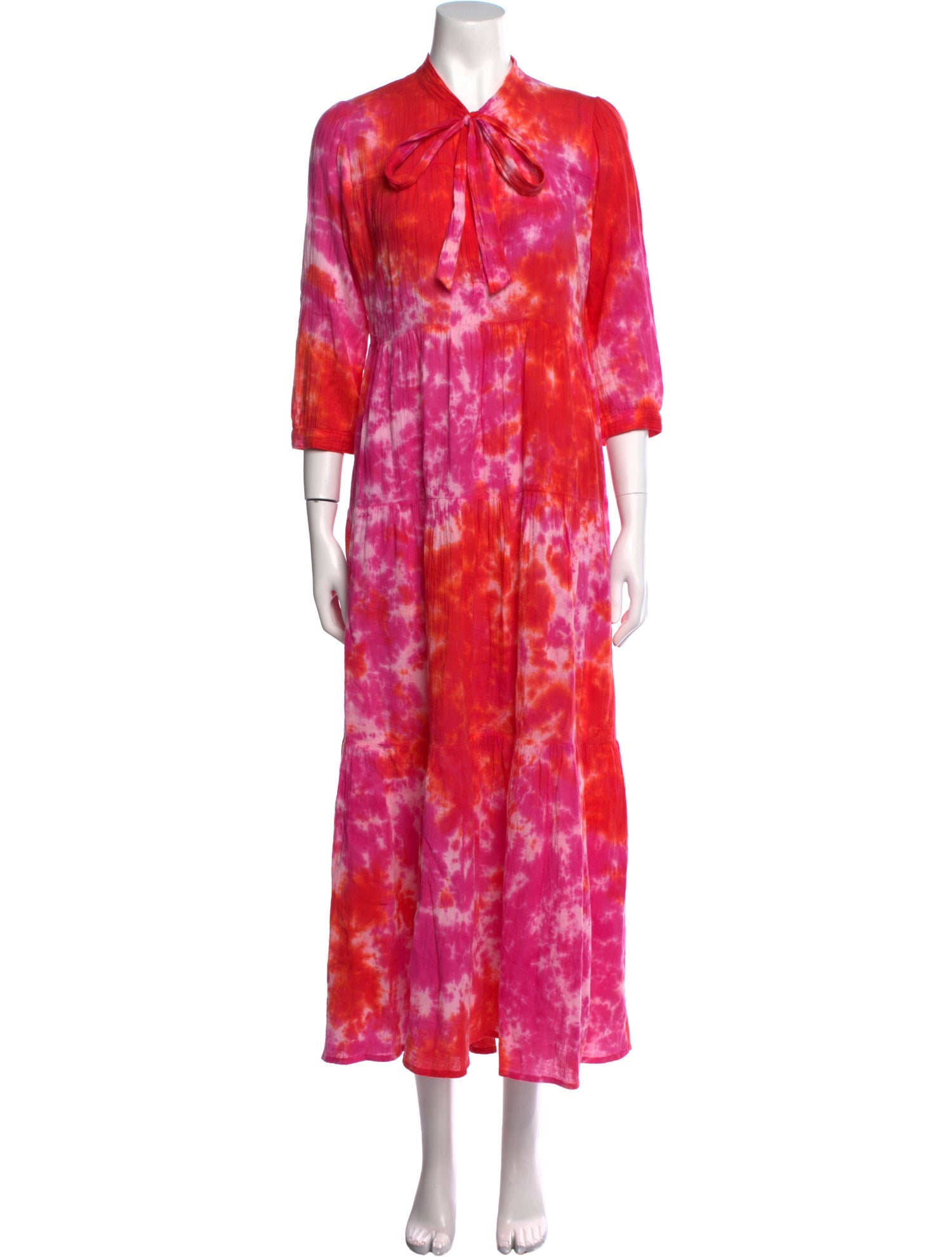 Honorine Tie-Dye Print Long Dress