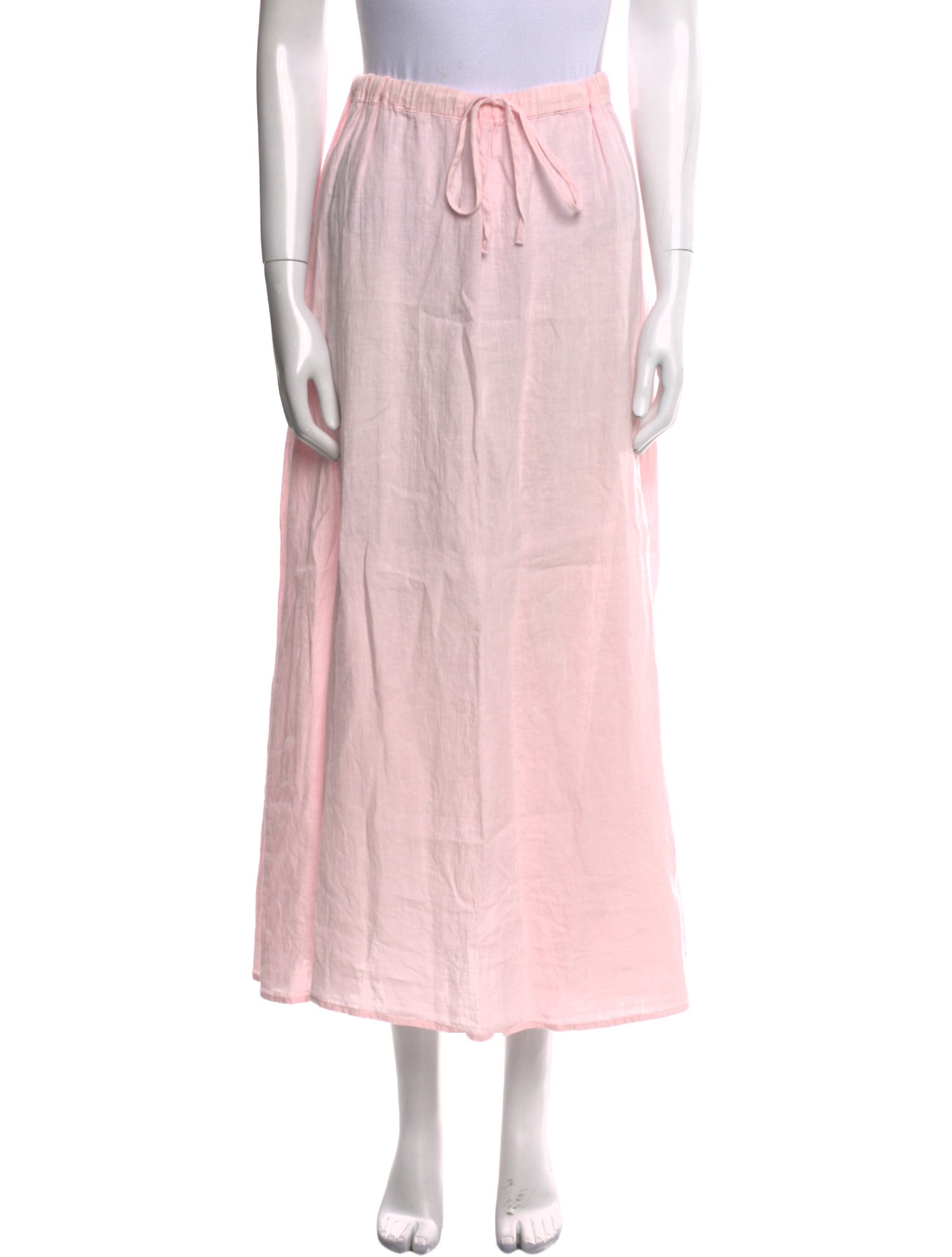 Honorine Linen Midi Length Skirt