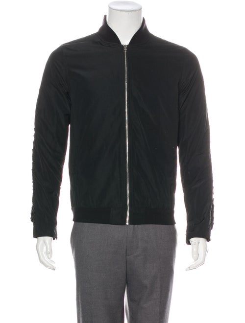 Hood by Air Lace-Accented Bomber Jacket black