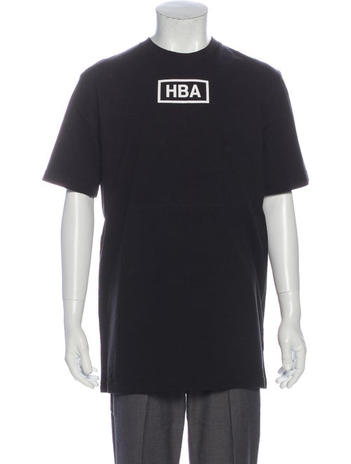 Hood by Air Graphic Print Crew Neck T-Shirt Black