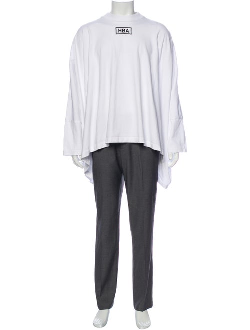 Hood by Air Graphic Print Crew Neck Sweatshirt Bla
