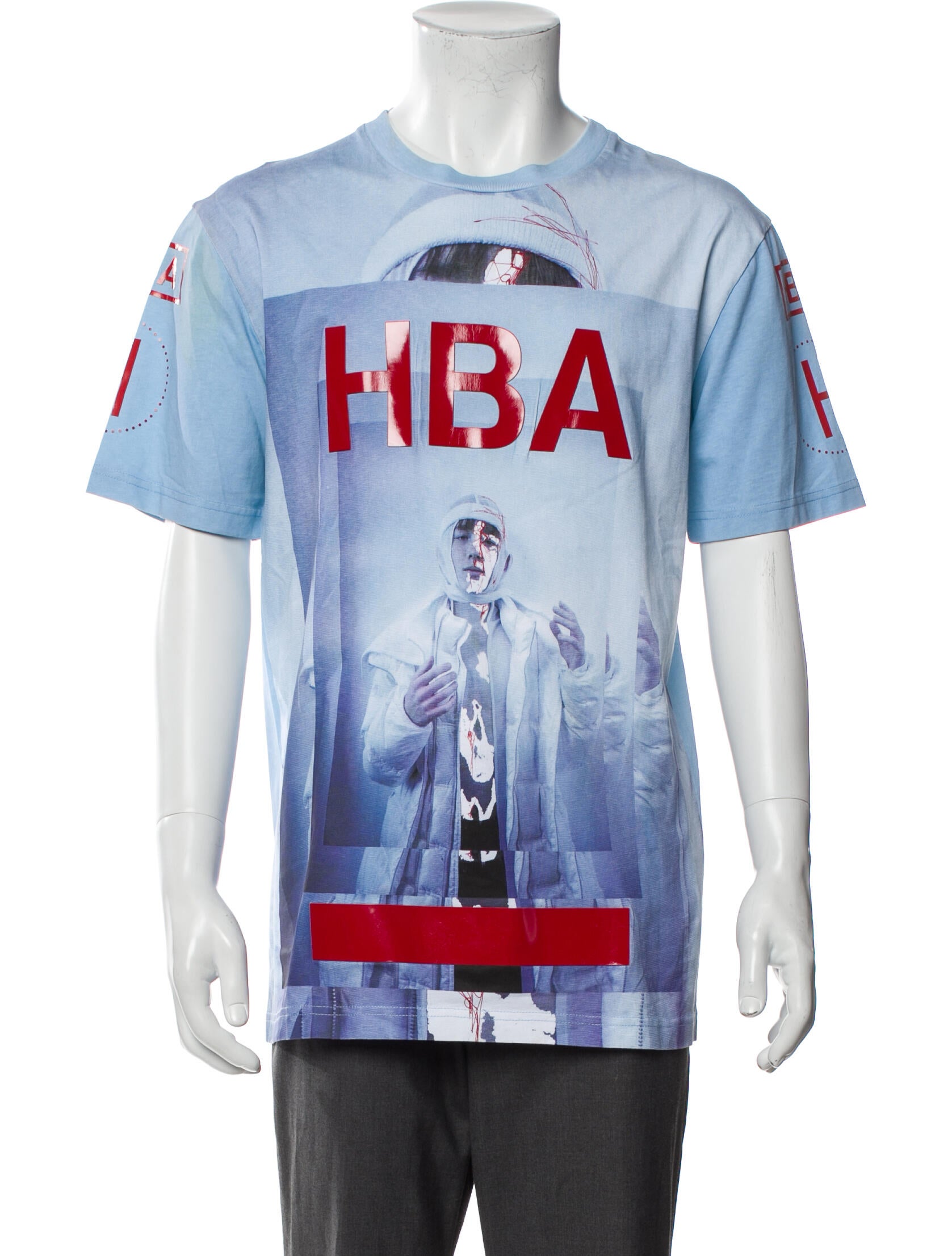 Hood by Air Graphic Print Crew Neck T-Shirt