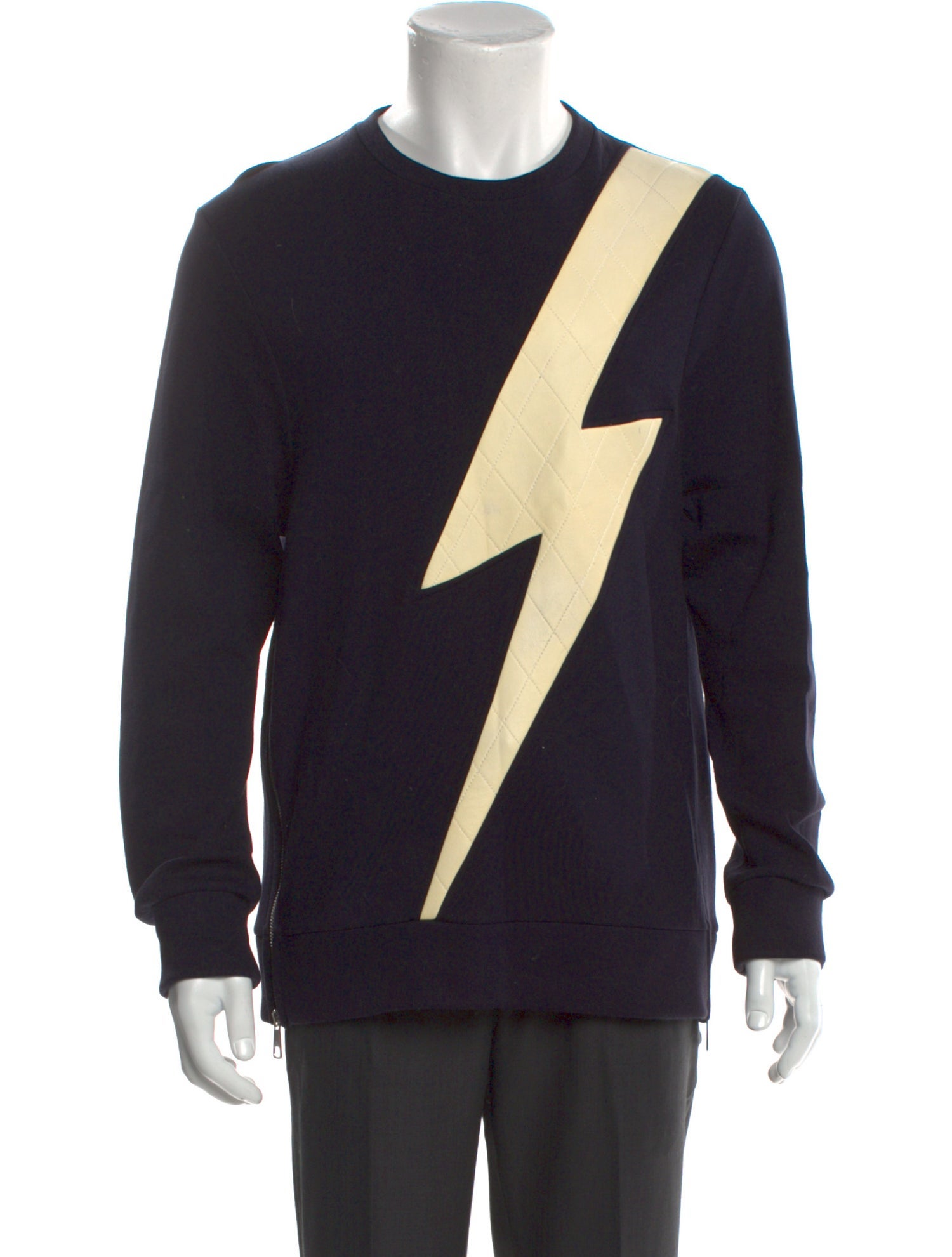 Neil Barrett Graphic Print Crew Neck Sweatshirt