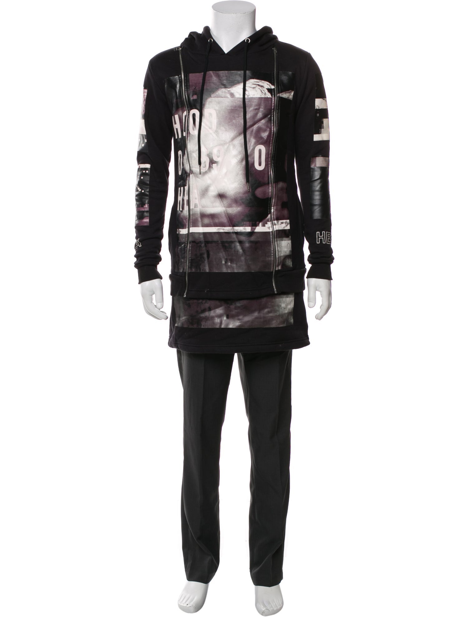 Hood by Air Colorblock Pattern Parka