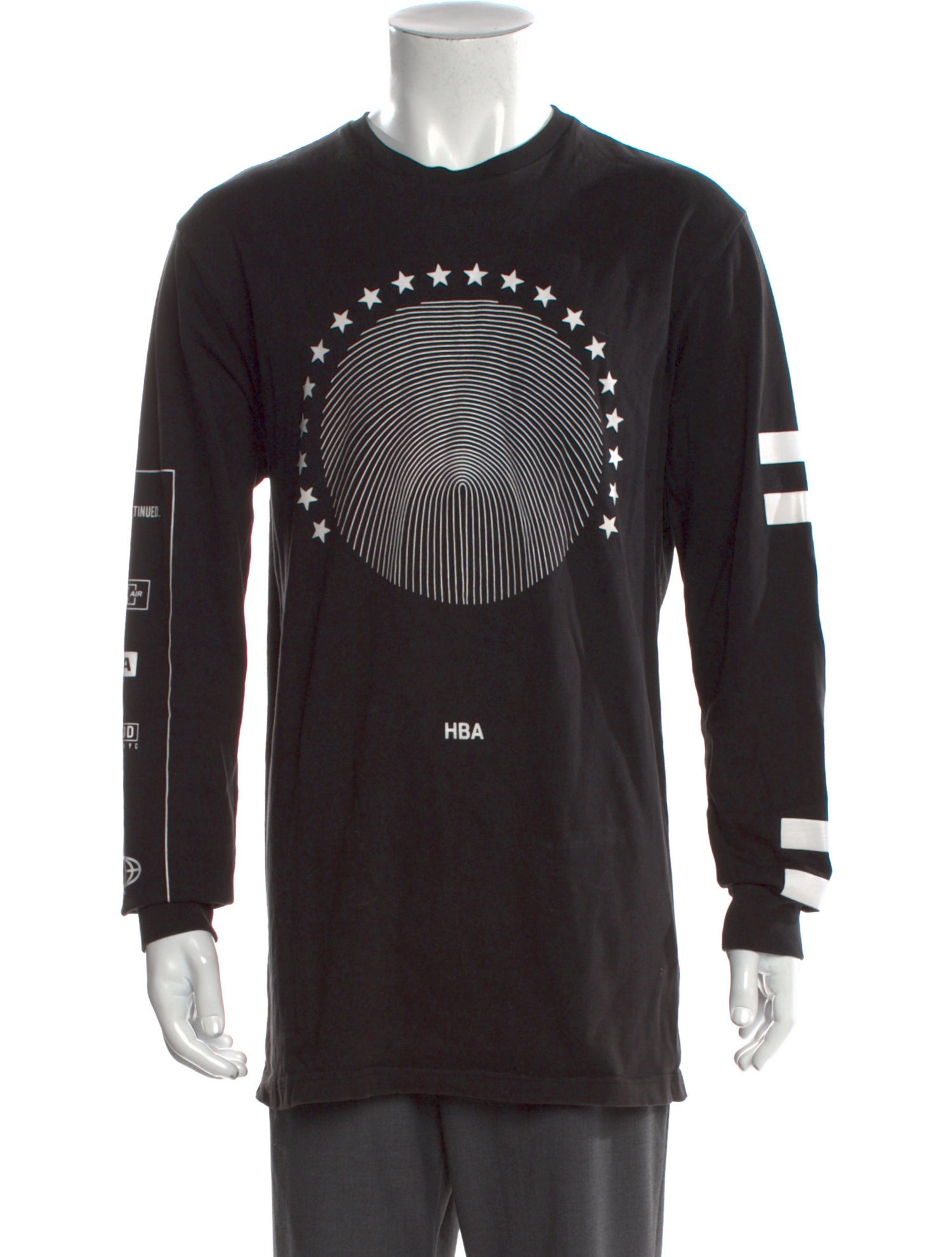 Hood by Air Graphic Print Crew Neck Pullover