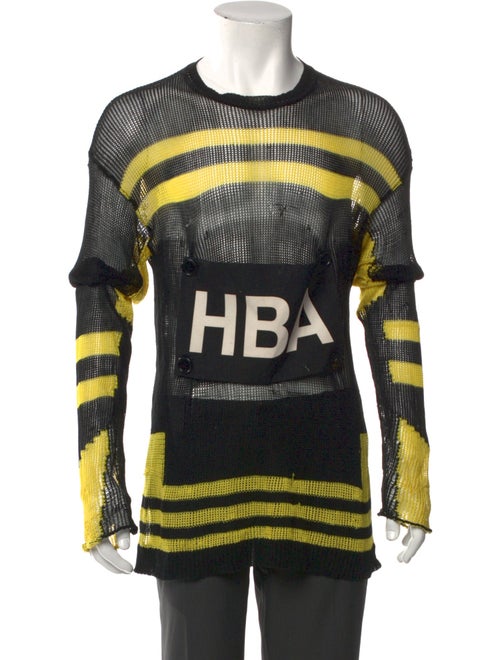 Hood by Air Striped Scoop Neck Henley