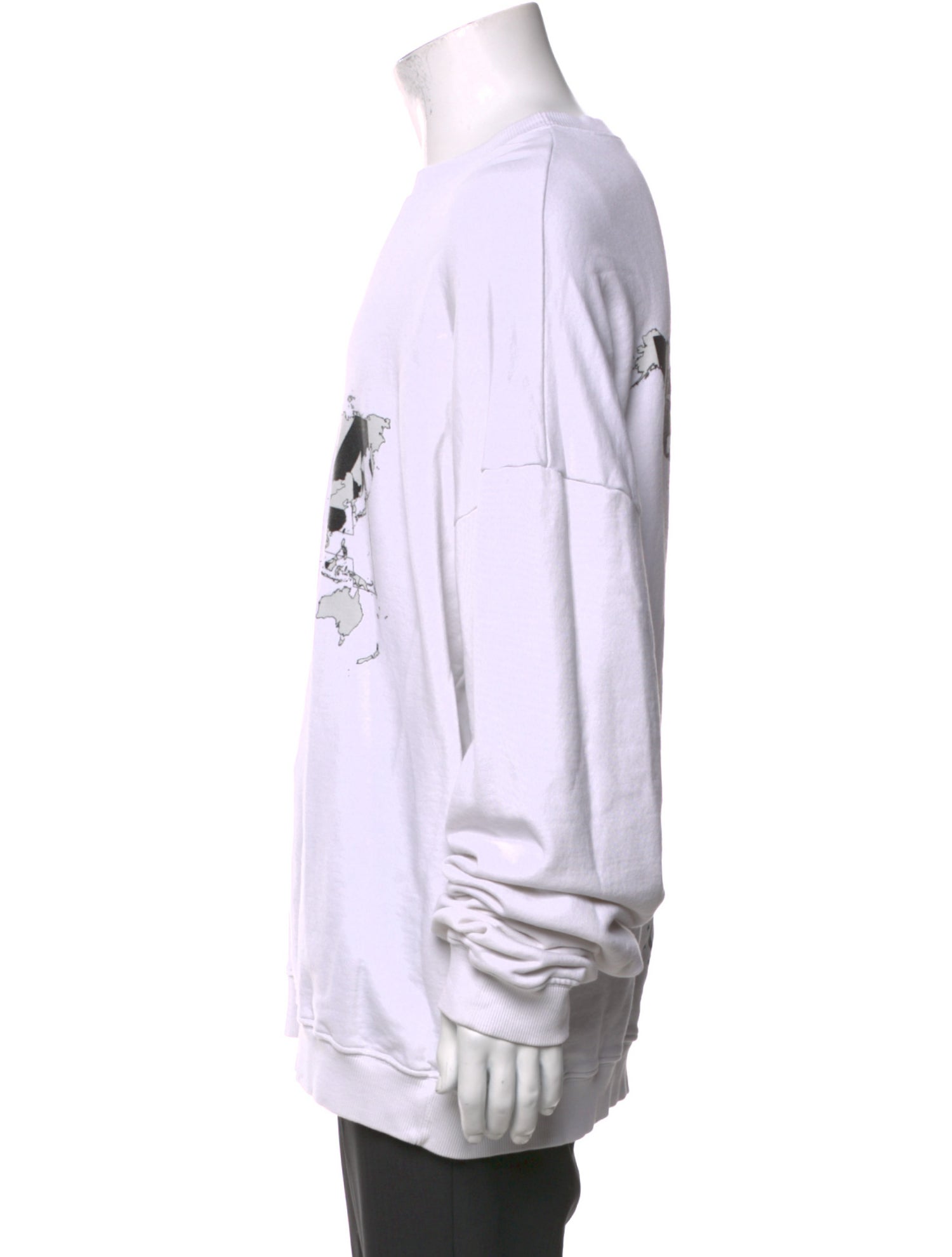 Hood by Air Graphic Print Crew Neck Sweatshirt