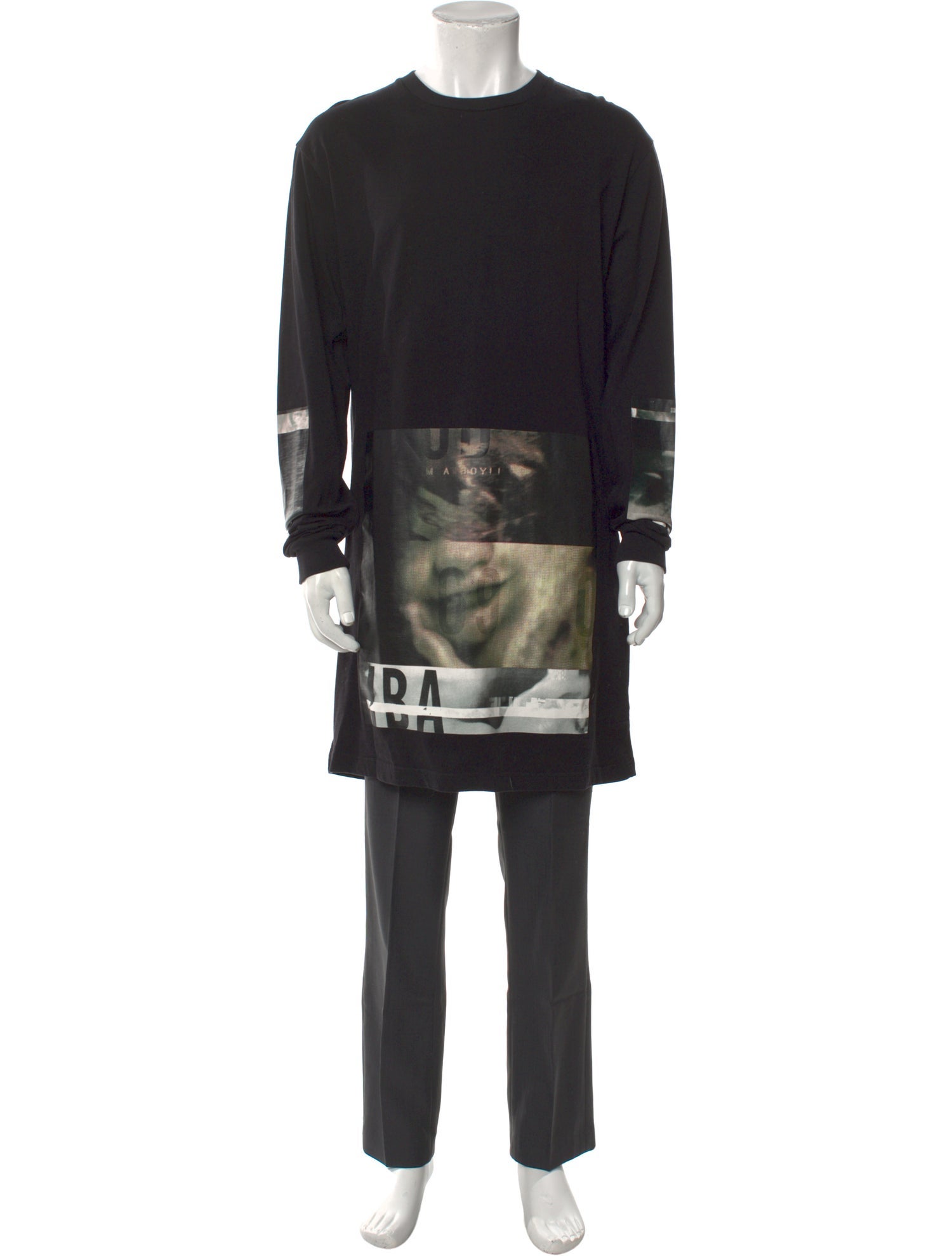Hood by Air Graphic Print Scoop Neck T-Shirt