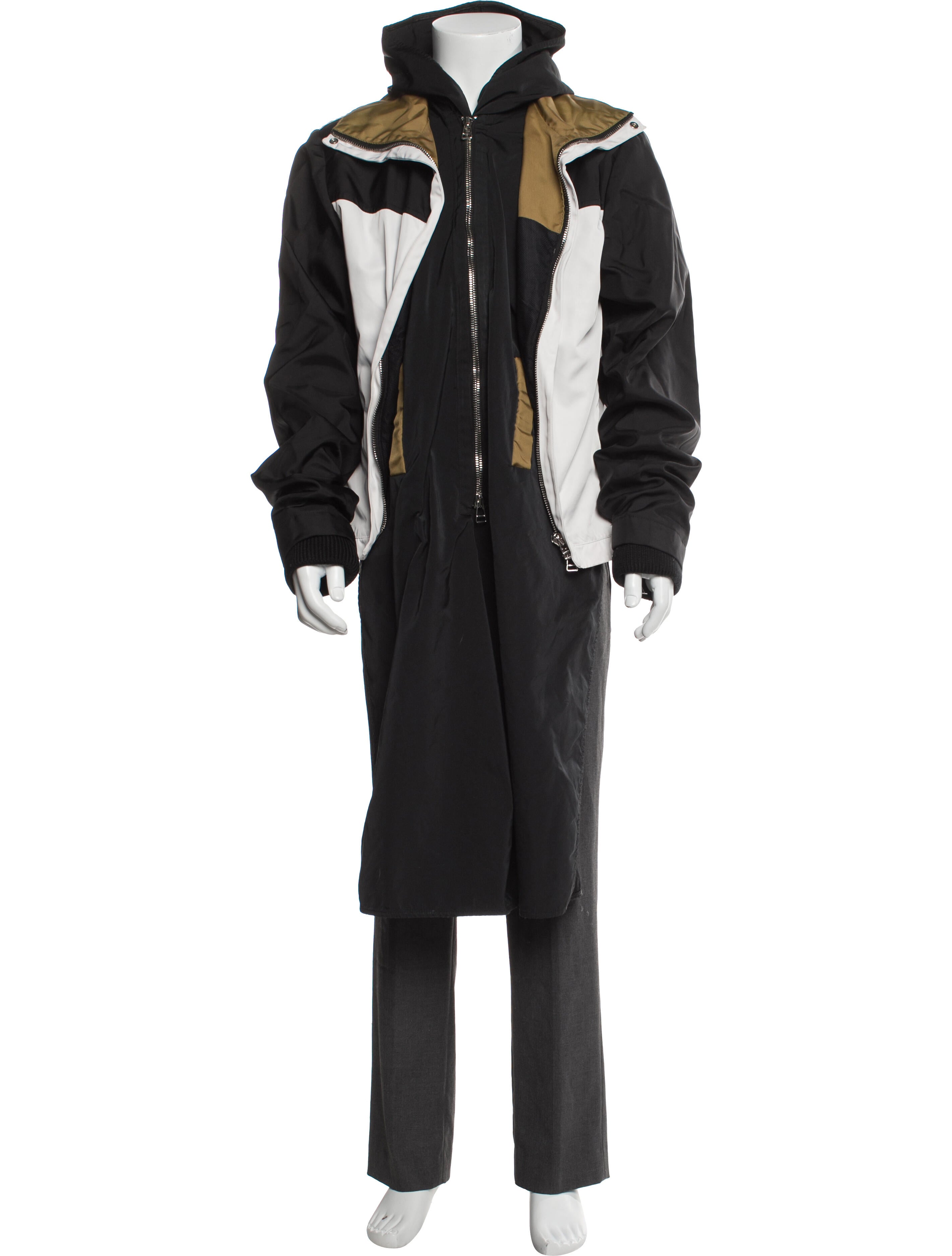 Hood by Air Wool Striped Parka