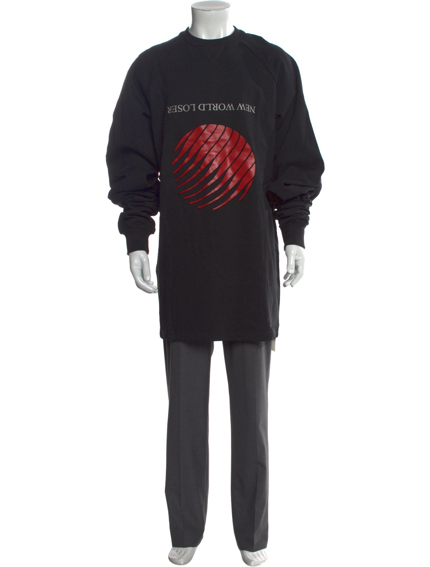 Hood by Air Graphic Print Crew Neck Pullover