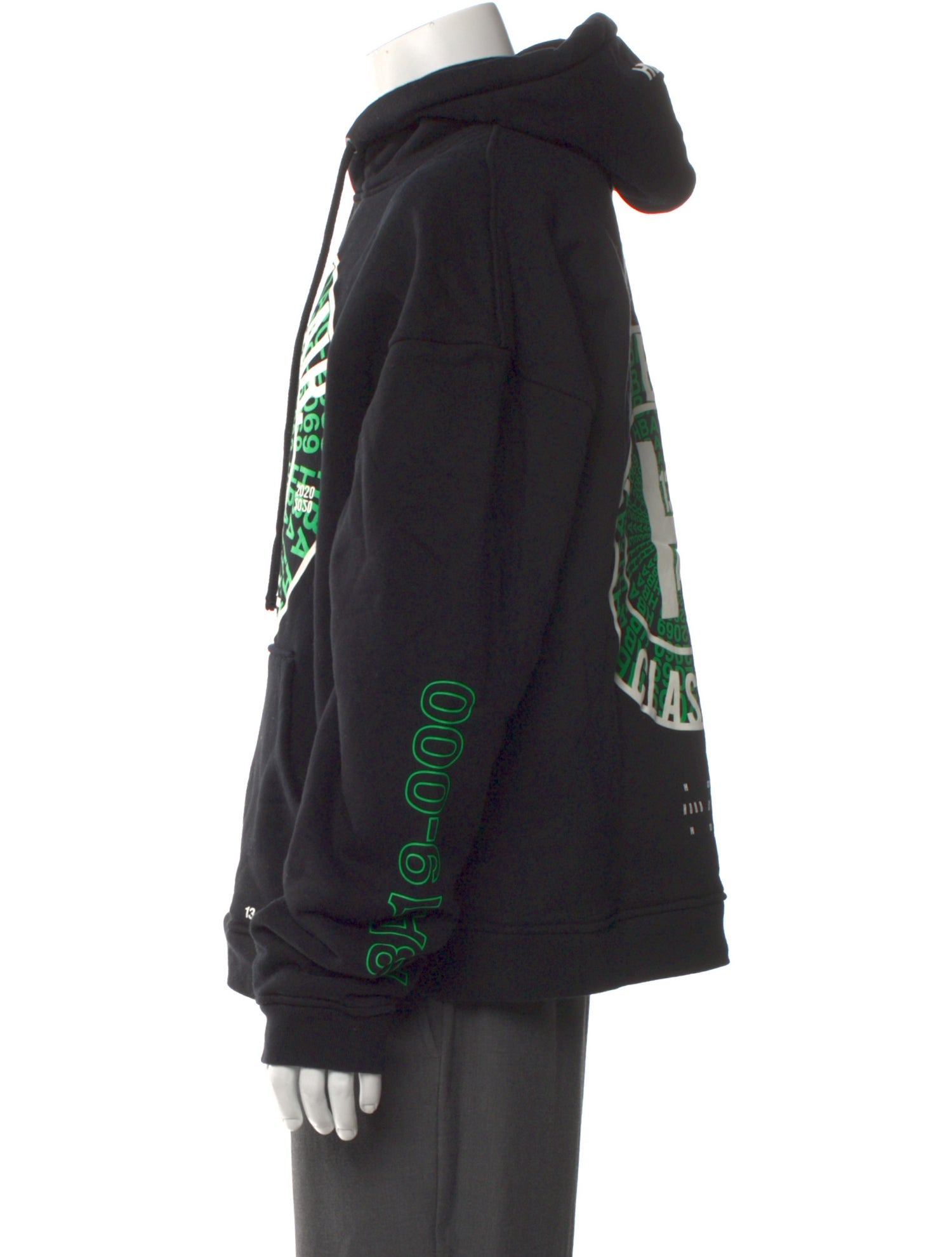 Hood by Air Graphic Print Crew Neck Hoodie