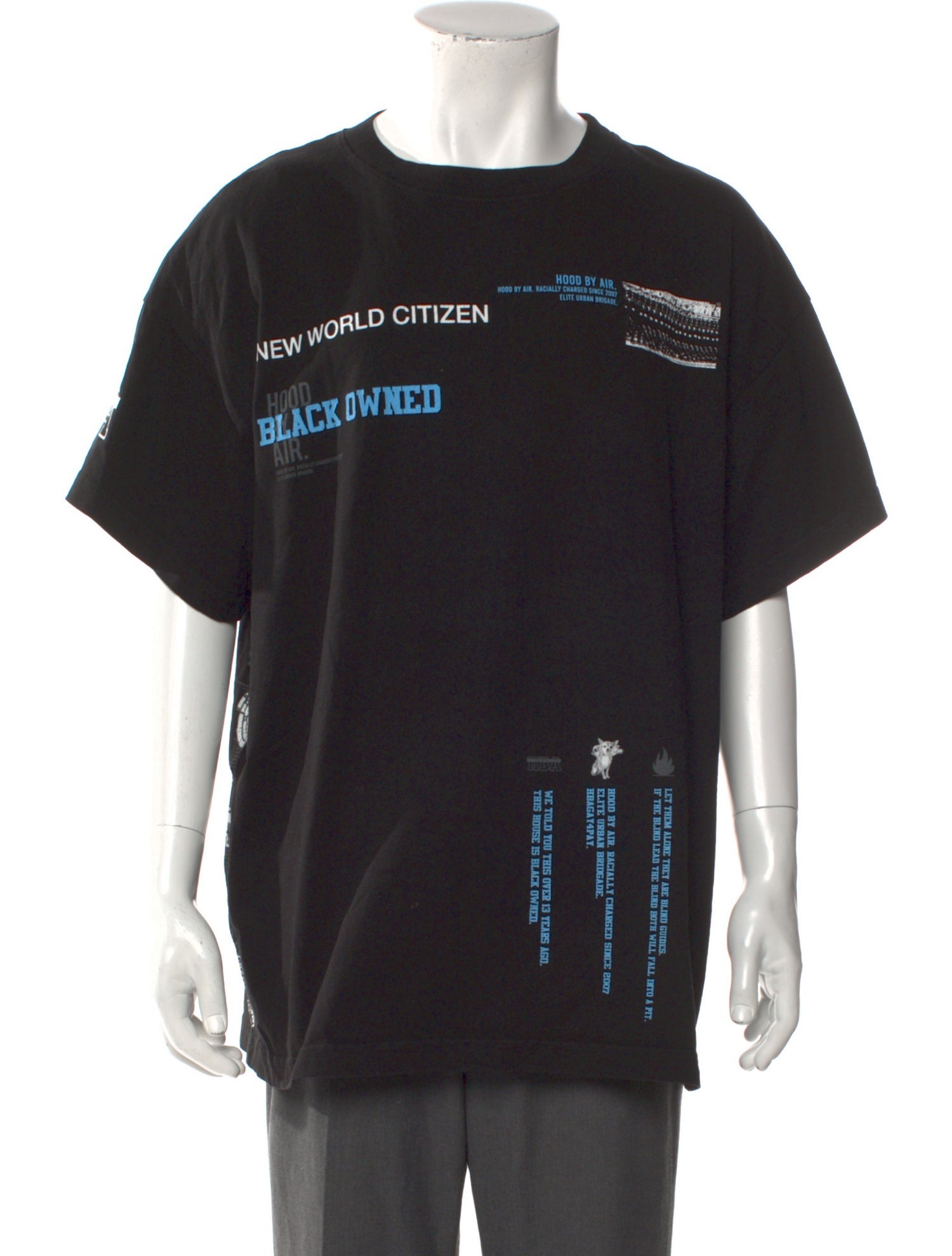 Hood by Air Graphic Print Crew Neck T-Shirt