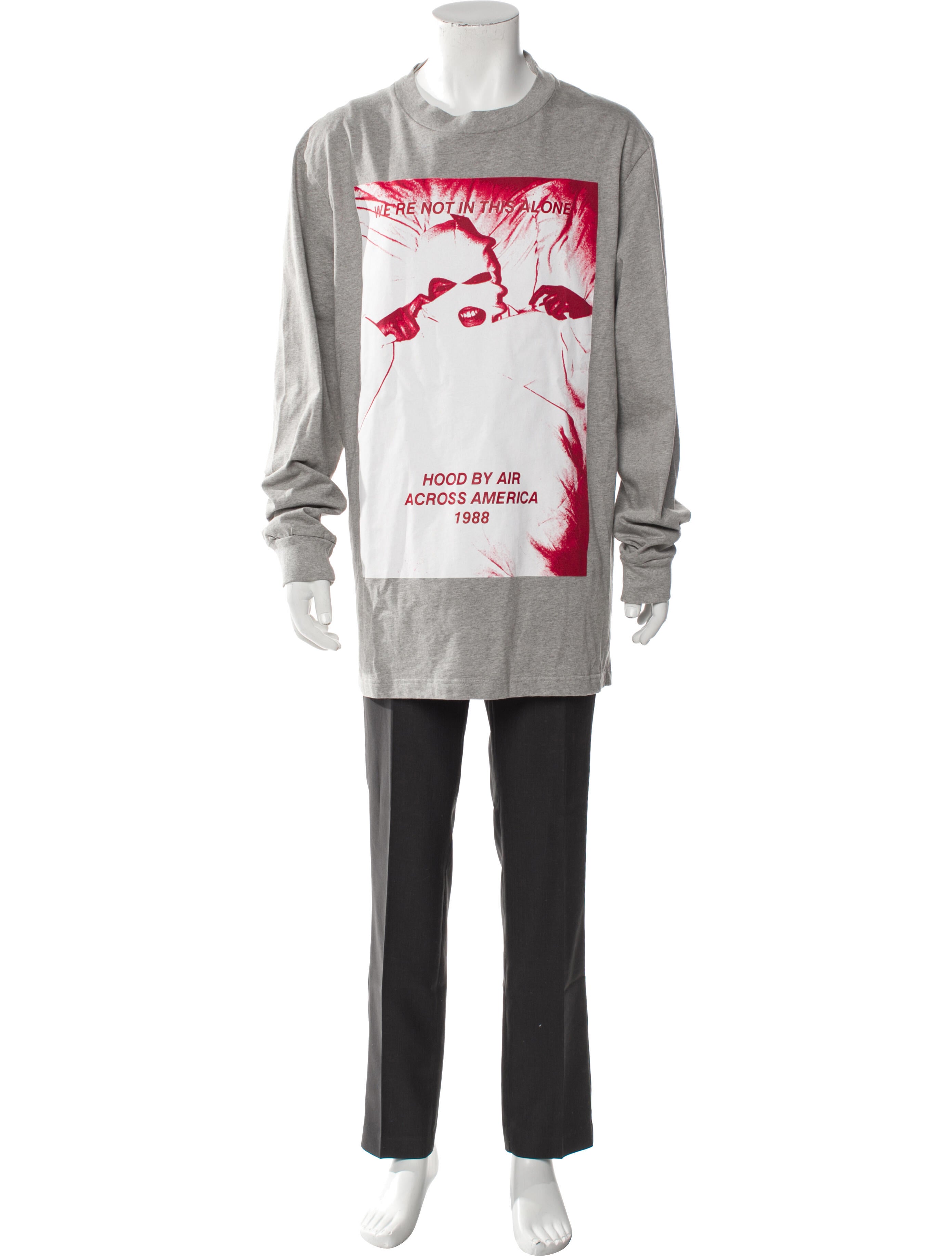 Hood by Air Graphic Print Crew Neck T-Shirt