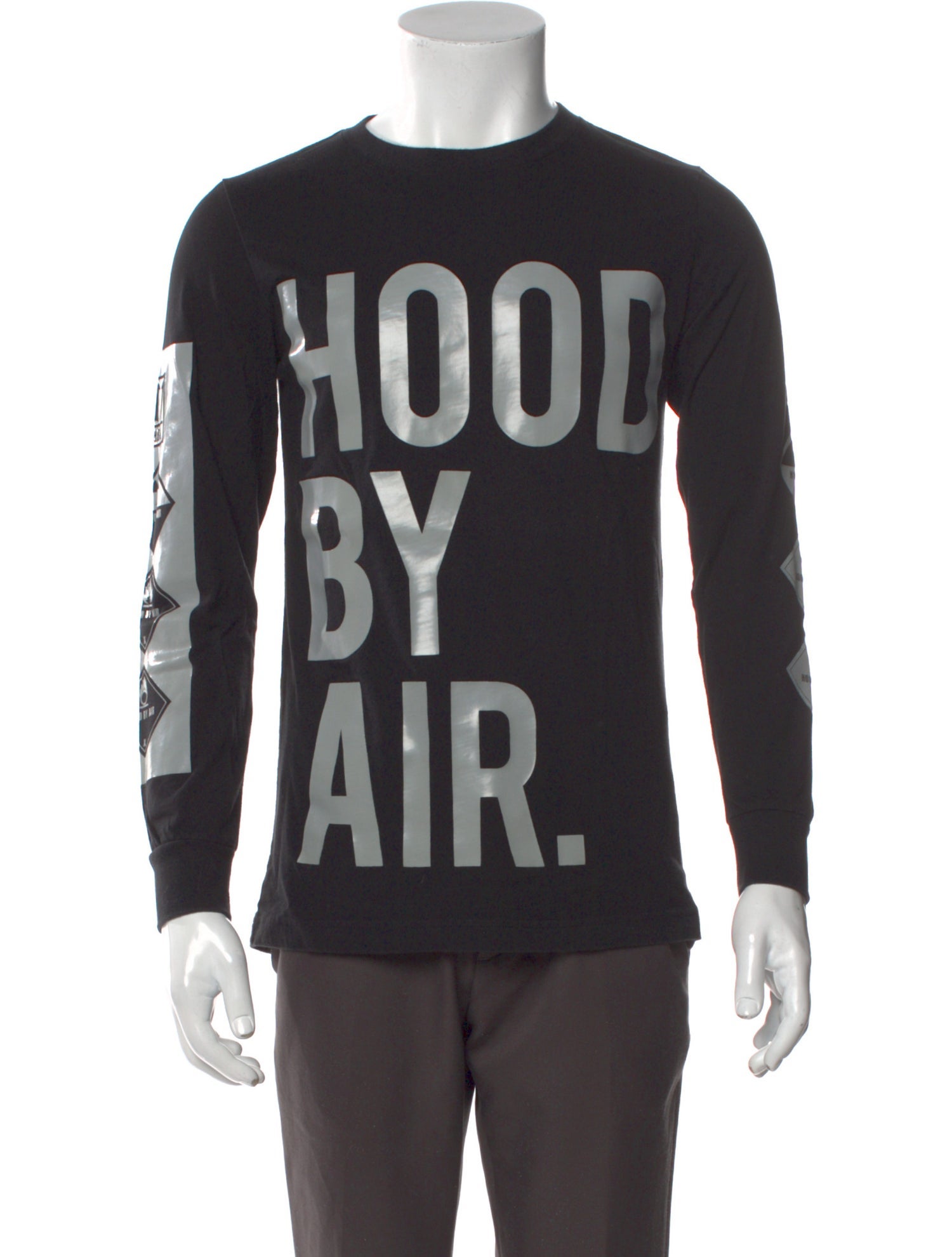 Hood by Air Graphic Print Crew Neck Pullover