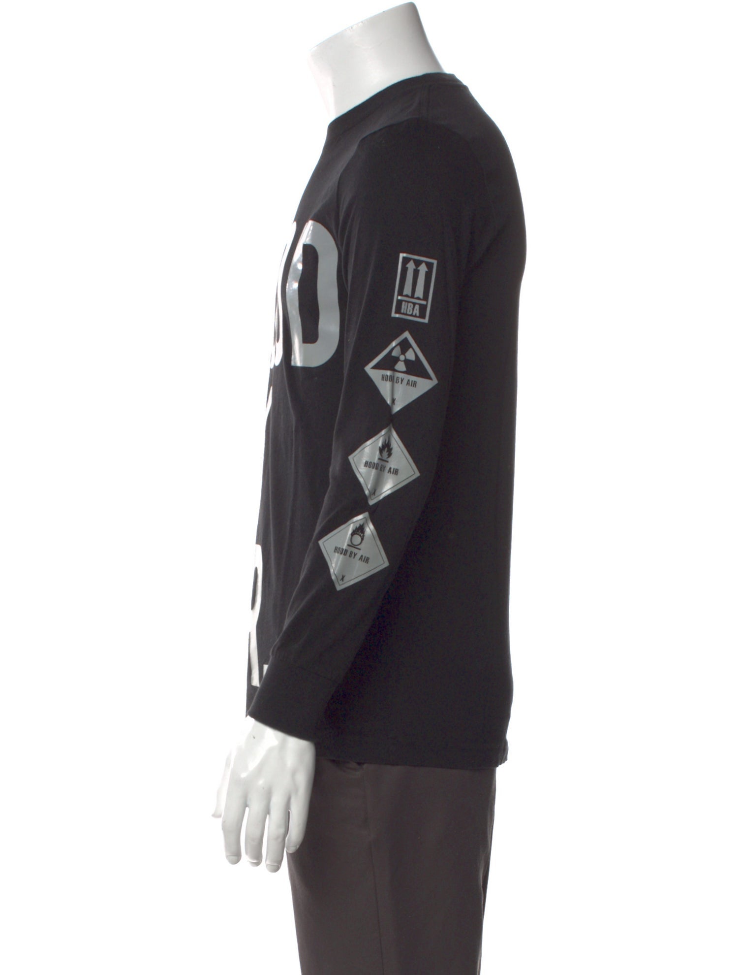 Hood by Air Graphic Print Crew Neck Pullover