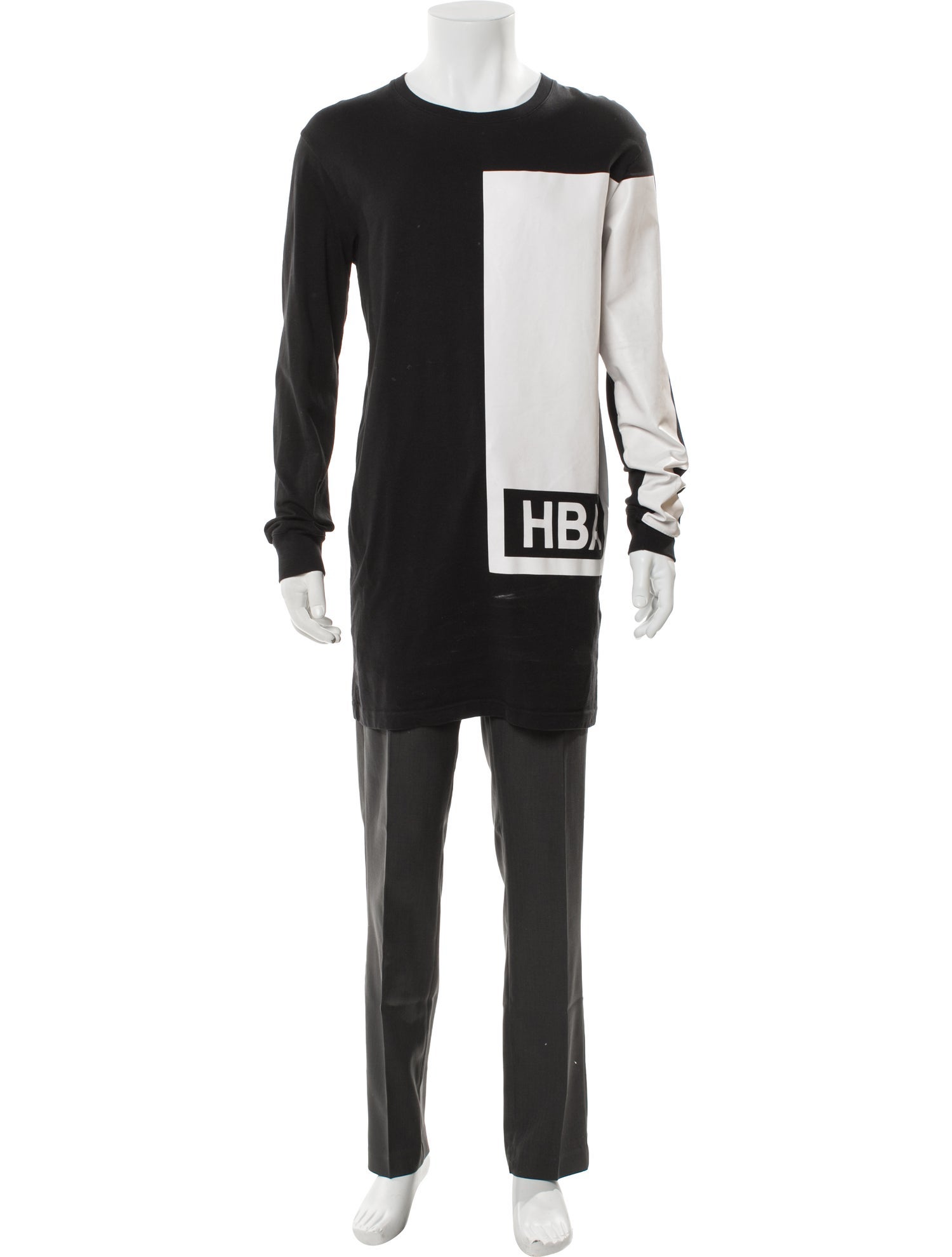 Hood by Air Crew Neck Long Sleeve T-Shirt