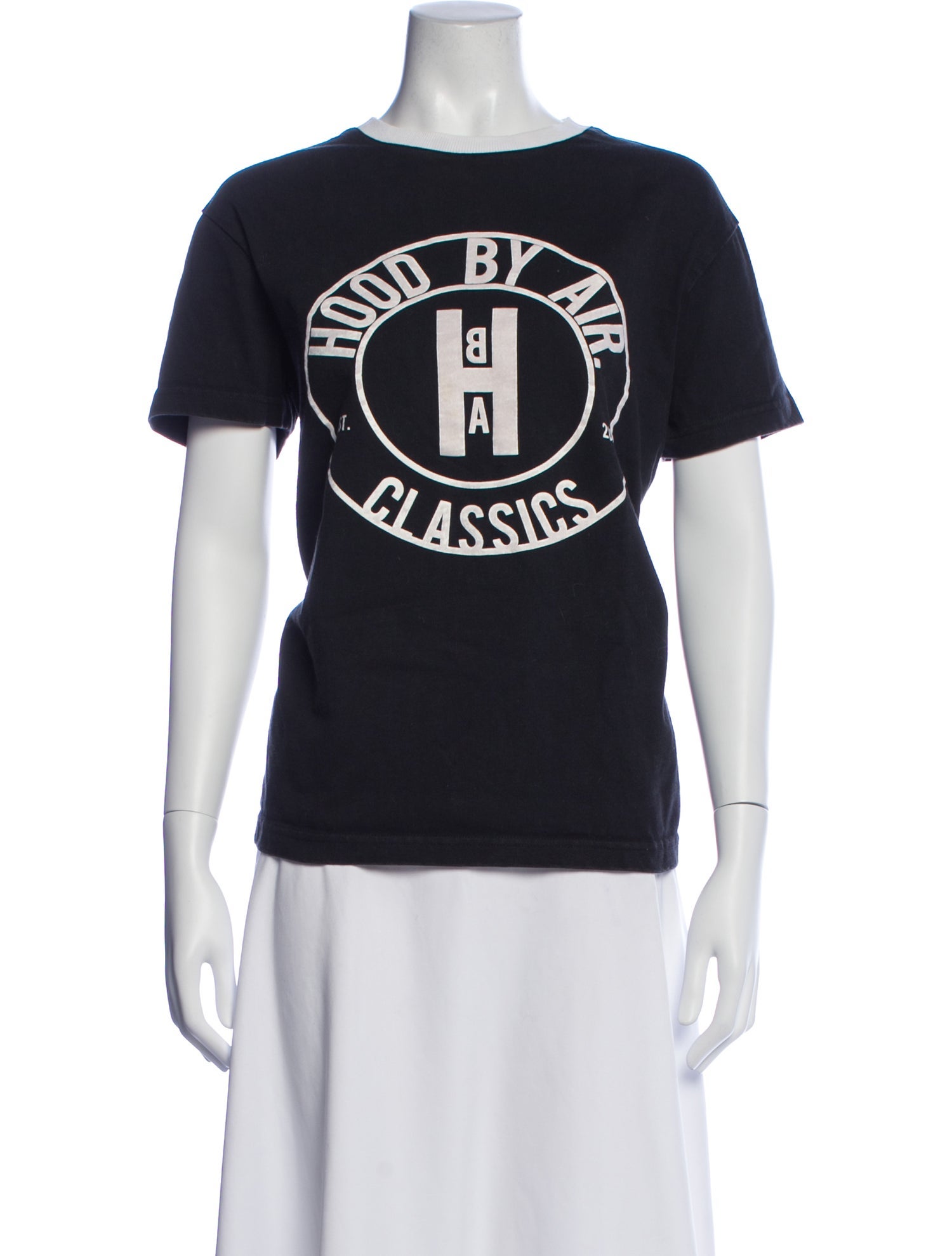 Hood by Air Graphic Print Crew Neck T-Shirt