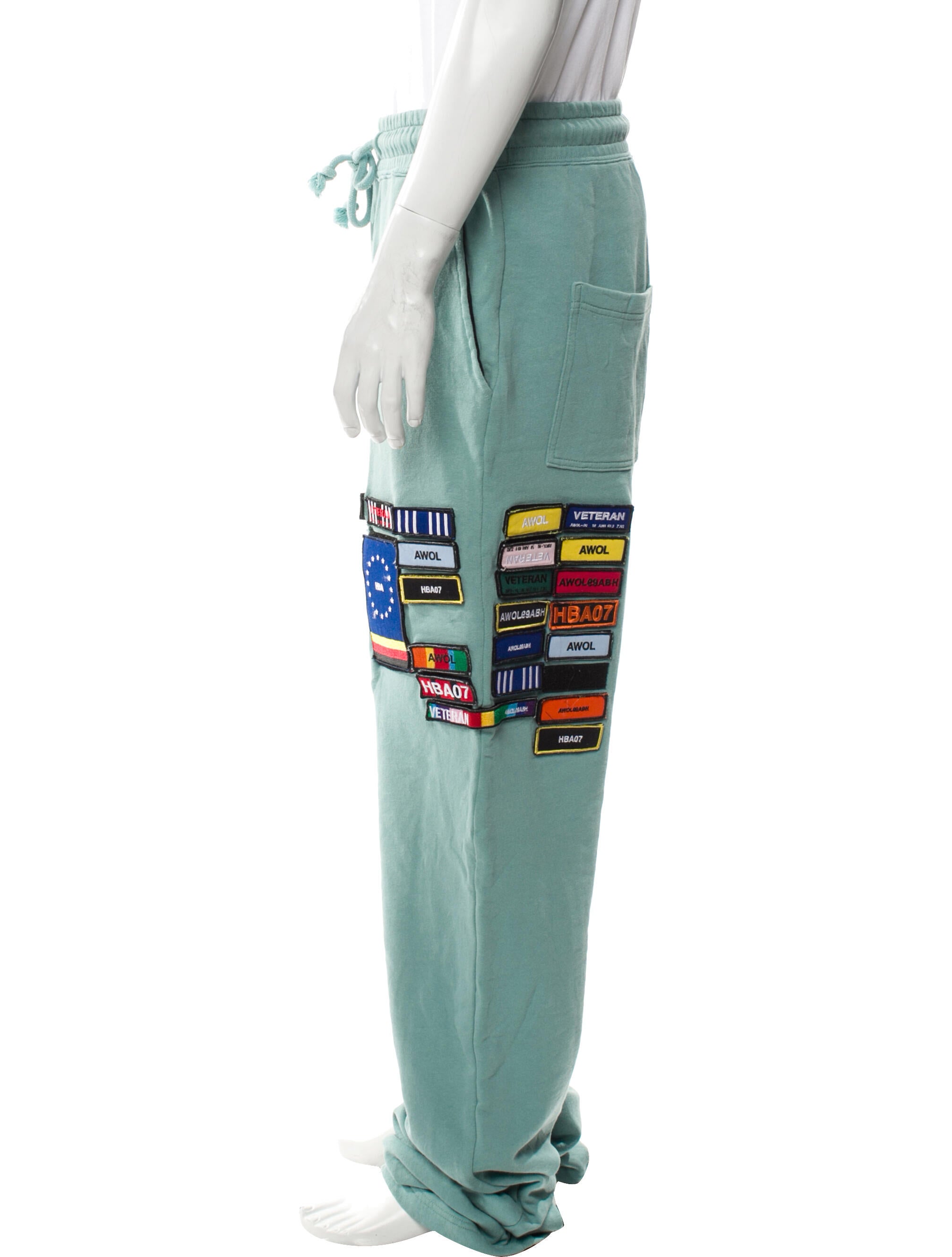 Hood by Air Graphic Print Sweatpants