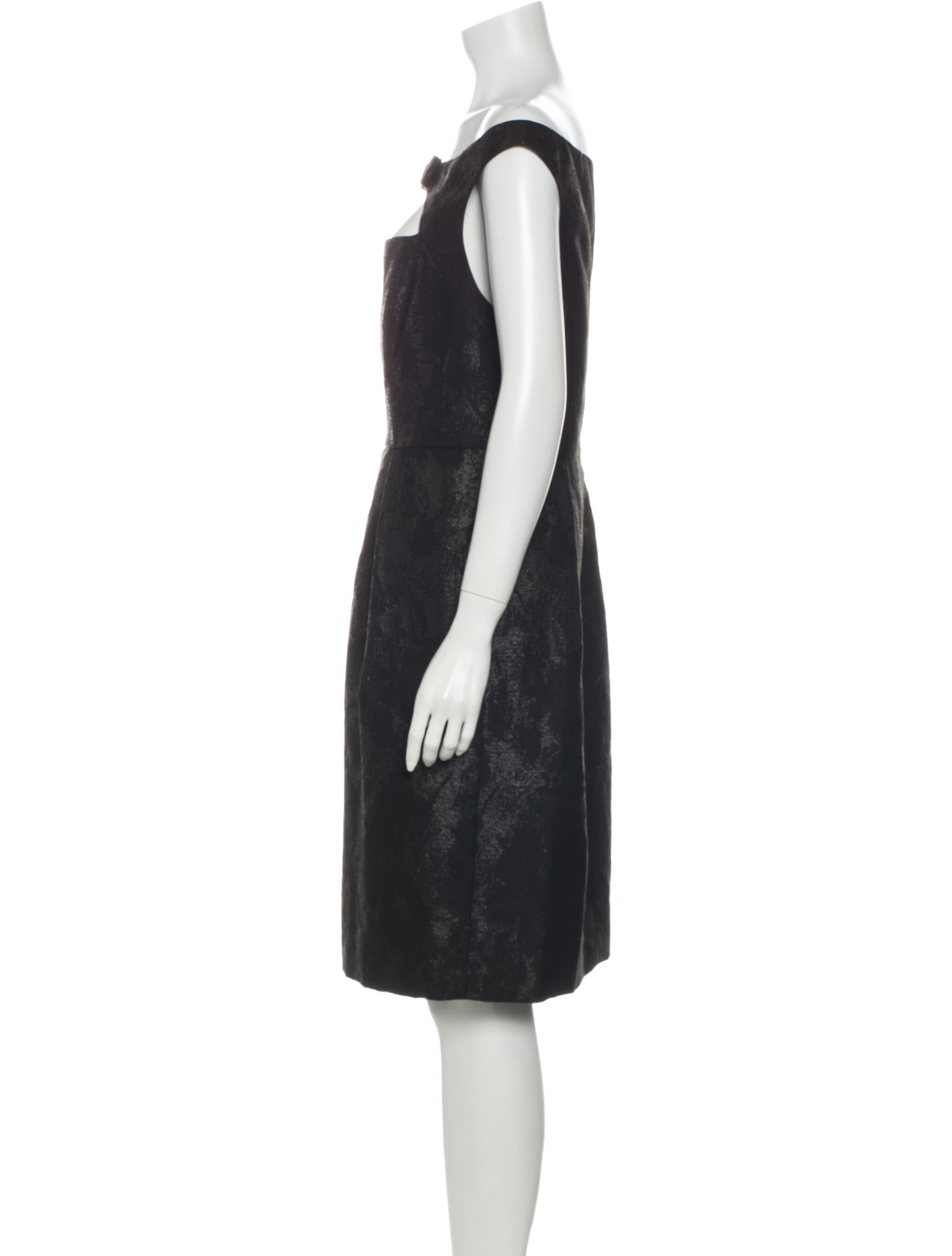 Hossh Printed Knee-Length Dress