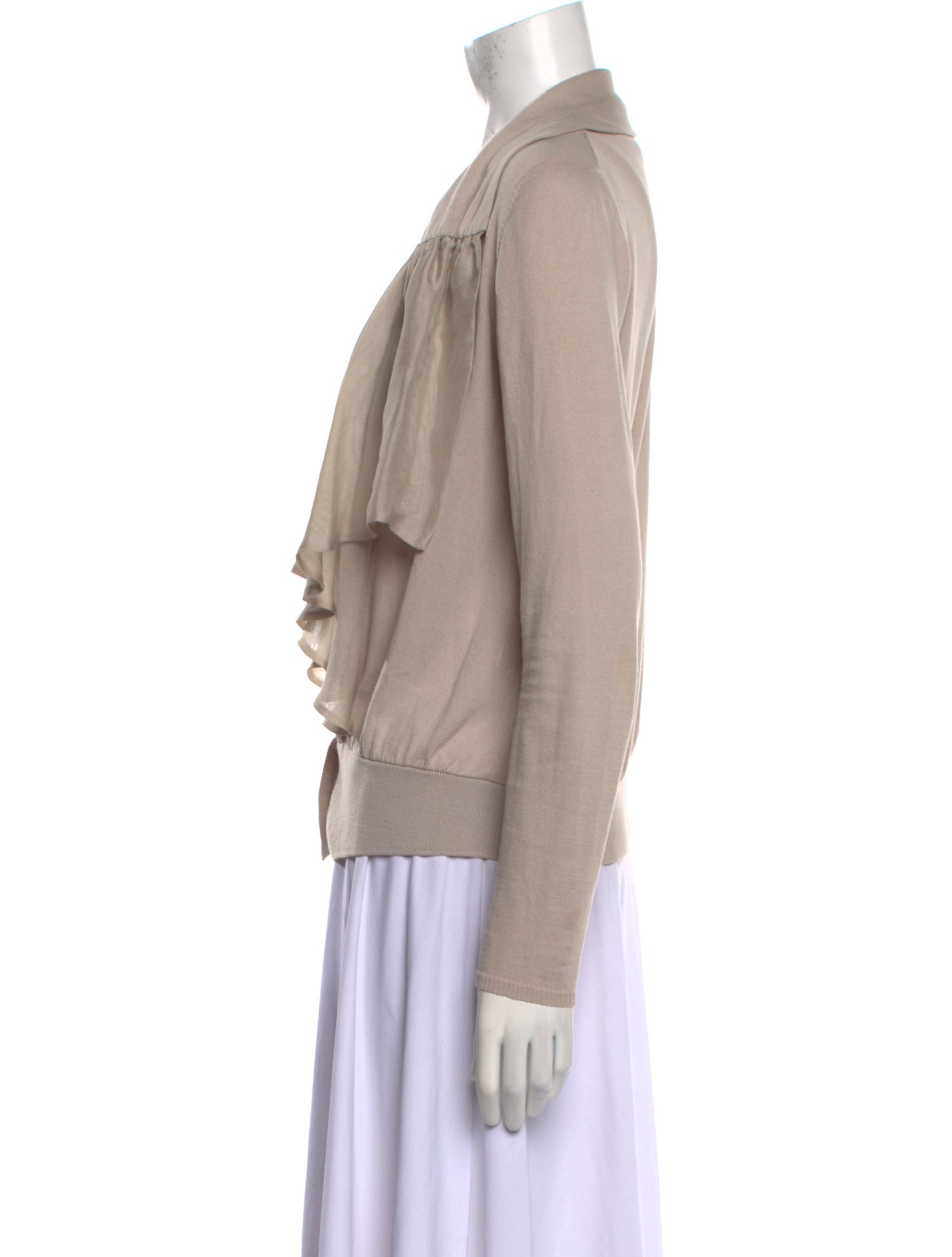 Hossh Cowl Neck Long Sleeve Blouse