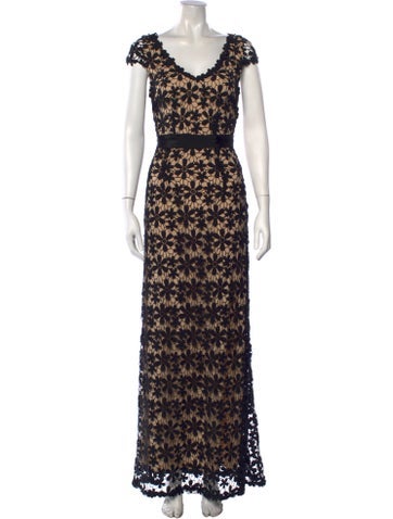 Pre-owned Hoss Intropia Floral Print Long Dress In Multicolor