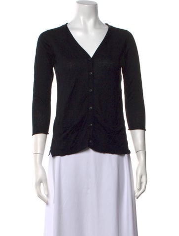Pre-owned Hoss Intropia V-neck Sweater In Black