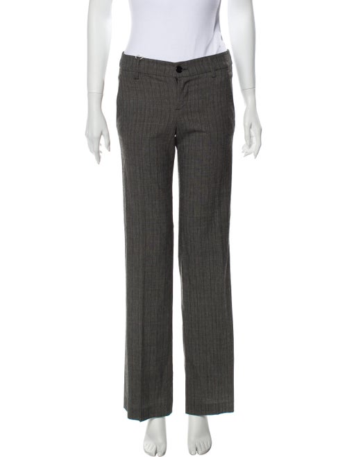 Hope Striped Wide Leg Pants Grey