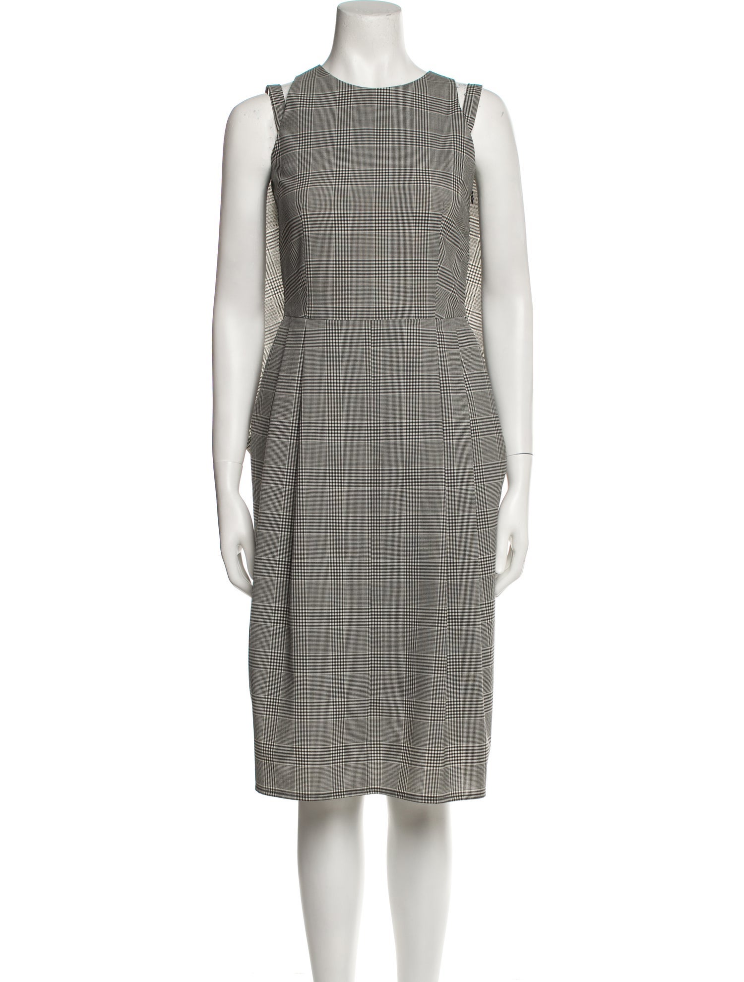 Hope Plaid Print Midi Length Dress