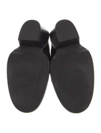 Hope Patent Leather Fringe Trim Accent Mules