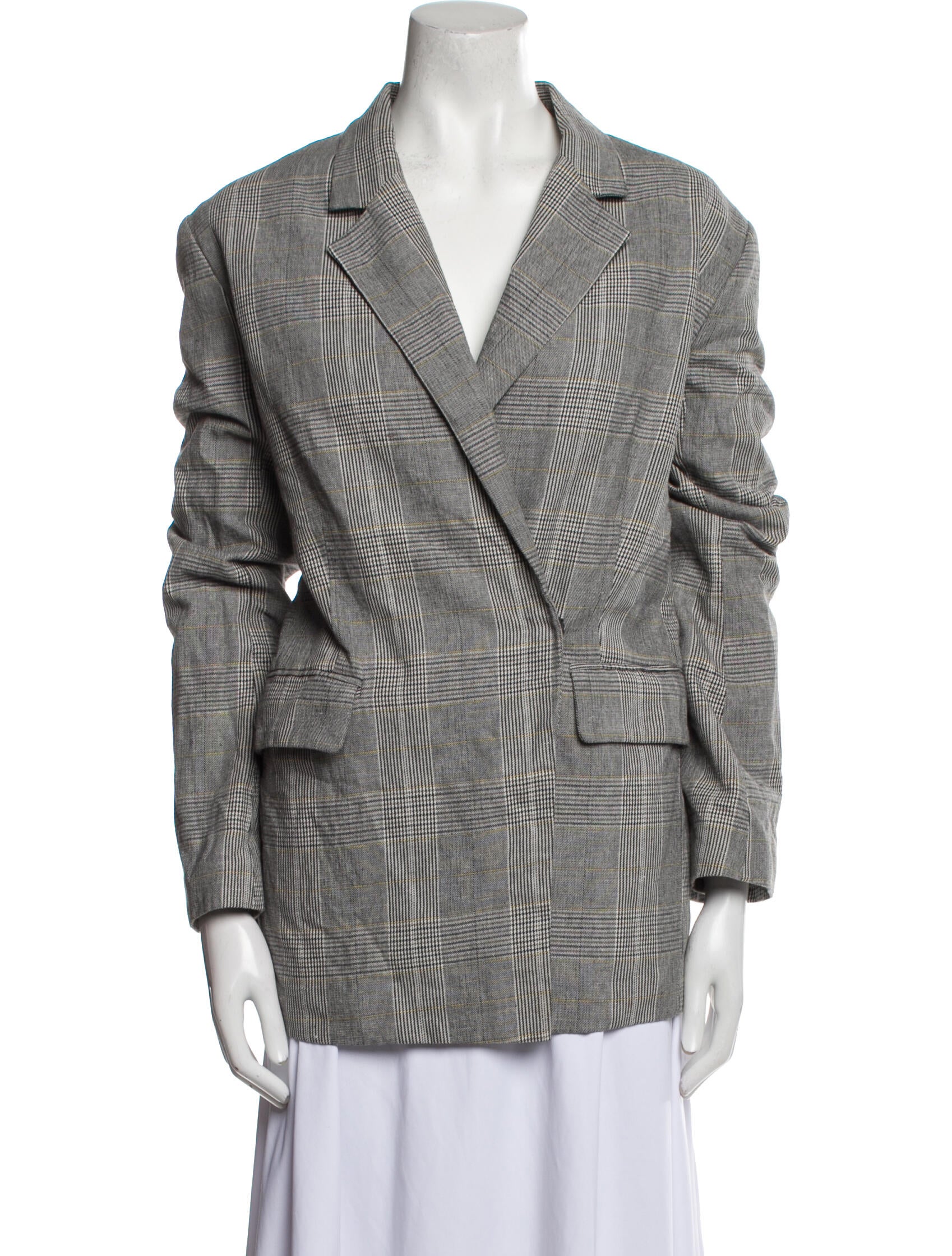 Hope Plaid Print Blazer