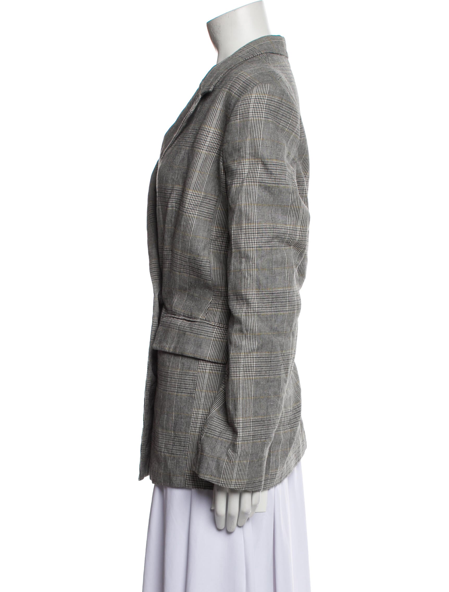 Hope Plaid Print Blazer