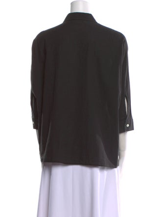 Hope Three-Quarter Sleeve Button-Up Top