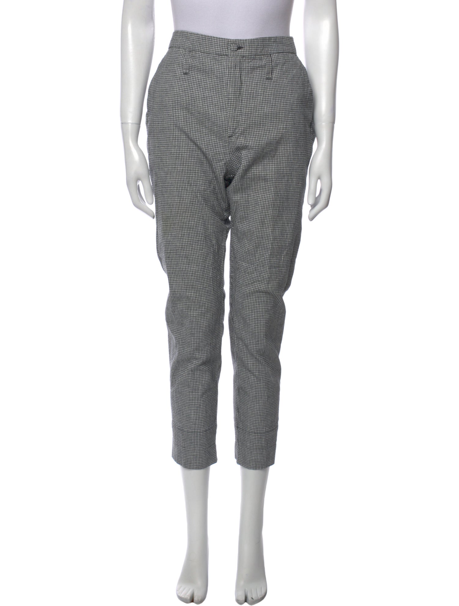 Hope Plaid Print Skinny Leg Pants