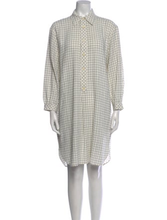 Hope Plaid Print Knee-Length Dress