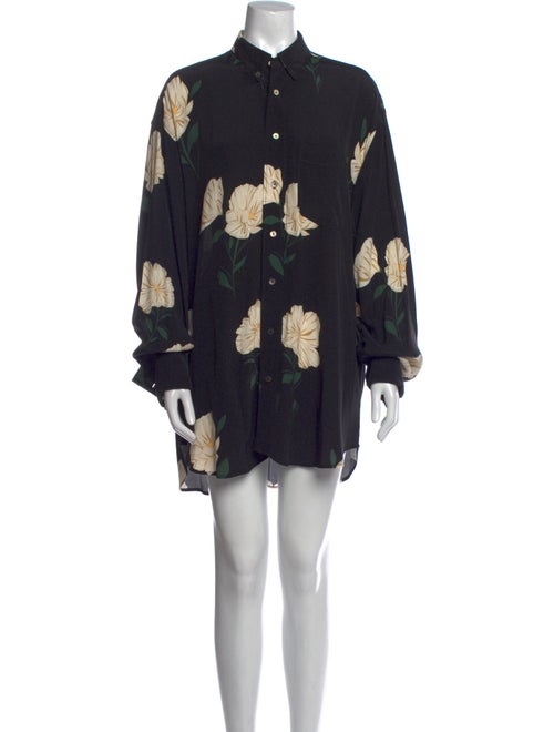 Hope Floral Print Mock Neck Tunic