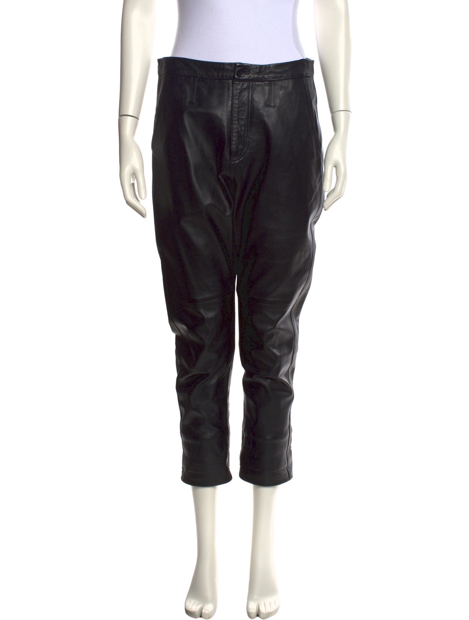 Hope Lamb Leather Straight Leg Pants
